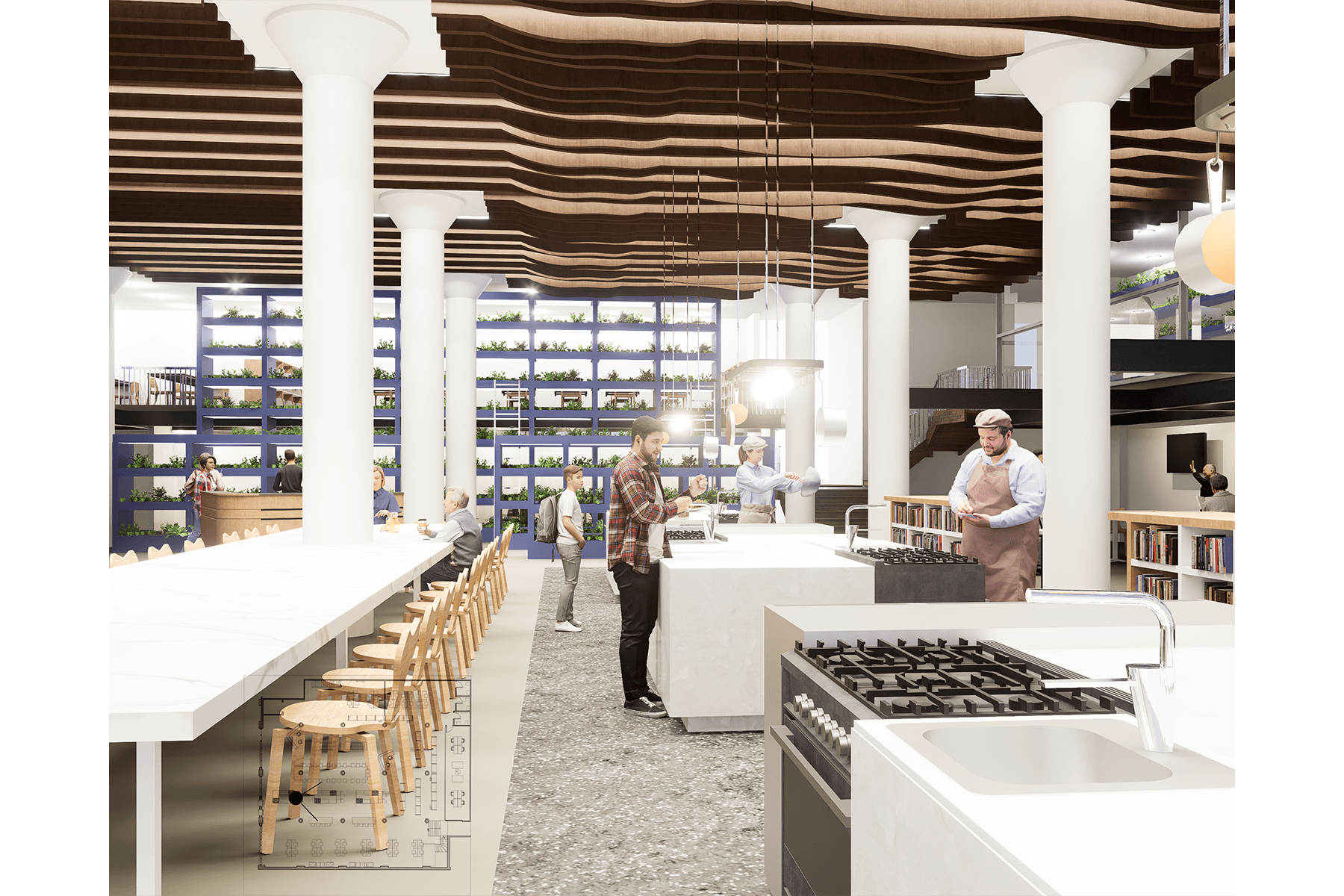 Consumption Area with Cooking and Dining